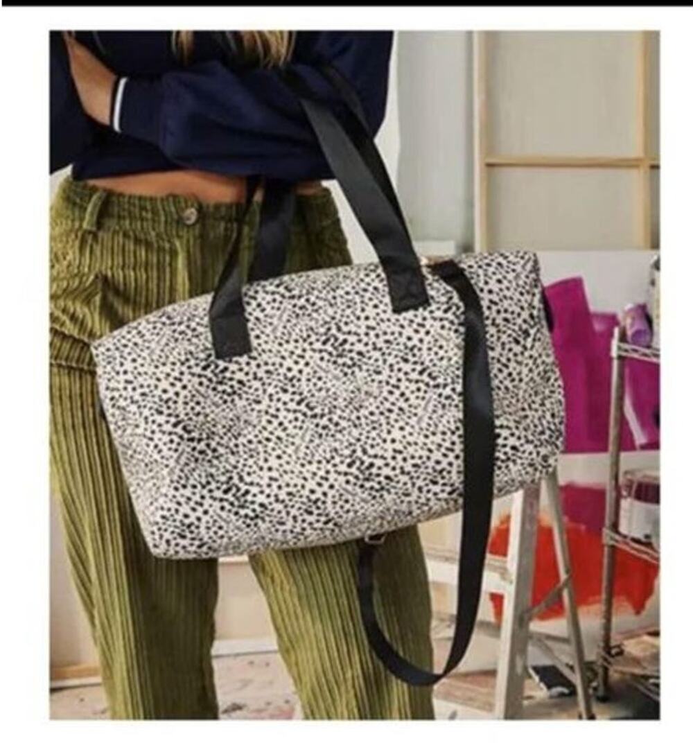 New Mali & Lilly Leopard Print Weekender Bag